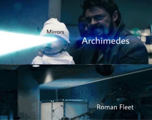 The meme is a split-screen image comparing the ancient Greek myth of Persephone (Queen of the Underworld) to the movie "Alita: Battle Angel". The top image shows a young Persephone (Queen of the Underworld) with the text "Myth" above her. The bottom image shows a robot girl (Alita) with the text "Myth" above her.