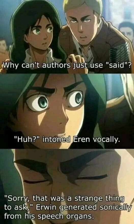 The meme is a humorous image featuring a scene from the anime "Attack on Titan" where a character is trying to read out a book to a group of students. The character is struggling to read out a line from the book, which is "In the depths of my heart, there is a boy I want to protect." The character then says "In the depths of my heart..." and is interrupted by another character, who says "In the depths of my heart, there is a boy I want to protect." The second character then says "In the depths of my heart..." and is interrupted by the first character, who says "In the depths of my heart, there is a boy I want to protect." The second character then says "In the depths of my heart..." and is interrupted by the first character, who says "In the depths of my heart, there is a boy I want to protect."