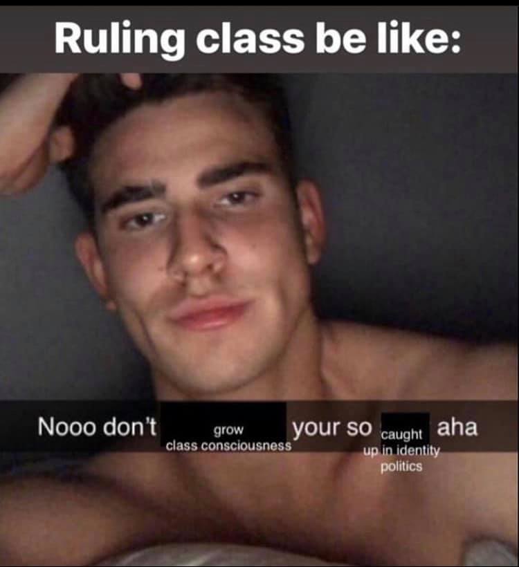 The meme is a screenshot of a person's reaction to a teacher's comment on their essay. The text "Ruling class" appears at the top, and the student's response is "I don't have a ruling class, I have a dad" with a sarcastic tone.