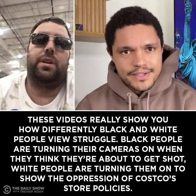 The meme is a split-screen image of two men, one with a serious expression and the other with a goofy, surprised look. The text above the image reads: "When you're trying to live your best life but you're still stuck in a Costco parking lot at 10pm on a Sunday night."
