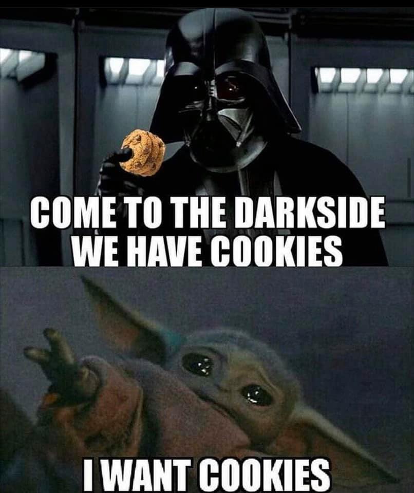 This meme is a play on the iconic "I am your father" line from the Star Wars franchise. The image features a split-screen comparison between Darth Vader (left) and a character from the Star Wars prequels, with the tex...