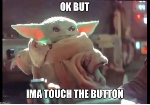 Okay, here's an analysis of the image using the frameworks you requested. I'll only include sections where the framework is relevant to the image. ## Visual Description The image is a meme featuring "Baby Yoda" (Grogu...