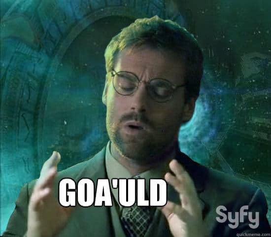 The meme is a screenshot of a character from a TV show or movie, with a surprised and confused expression. The character is holding up a "D'oh!"-style gesture, as if to say "I don't know what to say" or "I'm shocked". The text "I... I don't even..." is written below the character, but the most prominent text is "GO" with a red circle and line through it, followed by "A" and then "LD" in a similar style, implying "GO AHEAD, LEAD" is being crossed out.