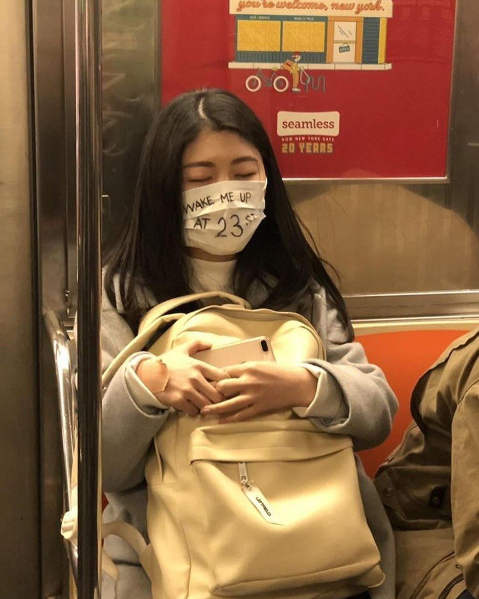 The meme is a photo of a person wearing a mask with a sign that says "I can see you" on it. The image is a play on the classic horror movie trope where a character is aware of the presence of a monster or ghost, but the others in the scene are oblivious. The meme is likely referencing the common experience of being aware of someone's presence, but not being able to see them, which is a common theme in horror movies.