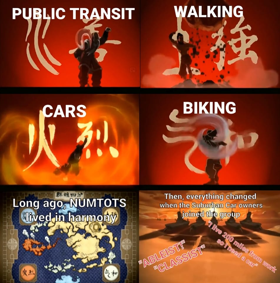 The meme is a humorous take on the classic "I can walk" meme format, but with a twist. The image shows a person riding a bike, with the text "I can bike" and a subsequent text "but I'll still take the bus". The meme pokes fun at the idea that people often prioritize convenience over environmental or health concerns.