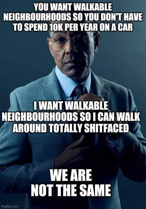 This meme is a play on the classic "I want to live in a..." format, but with a humorous twist. The image shows a person in a suit, with a caption that reads: "I want to live in a neighborhood where everyone is as miserable as I am." The text continues: "You know, where everyone's always complaining about something, where the air is thick with angst, where the only thing that brings us together is our collective disdain for life."