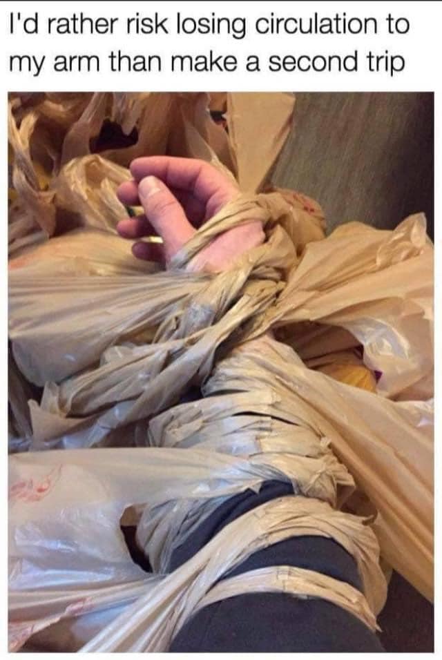 This meme is a humorous image of a person's arm stuck in a garbage can, with a trash can lid on top of their arm, and a note that says "I'd rather die than get my arm stuck in a garbage can... said no one ever". The text above the image reads "I'd rather die than get my arm stuck in a garbage can... said no one ever".